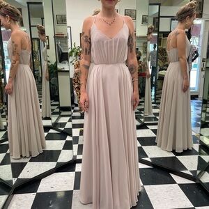 Revelry Soft Cream/Champagne Maxi Dress